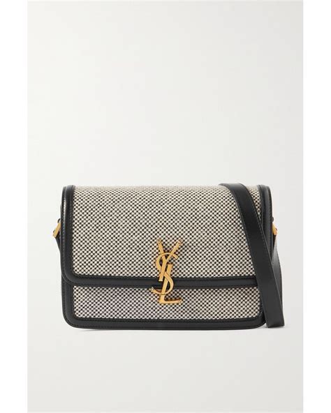 ysl solferino tweed|SAINT LAURENT Solferino medium leather shoulder bag .